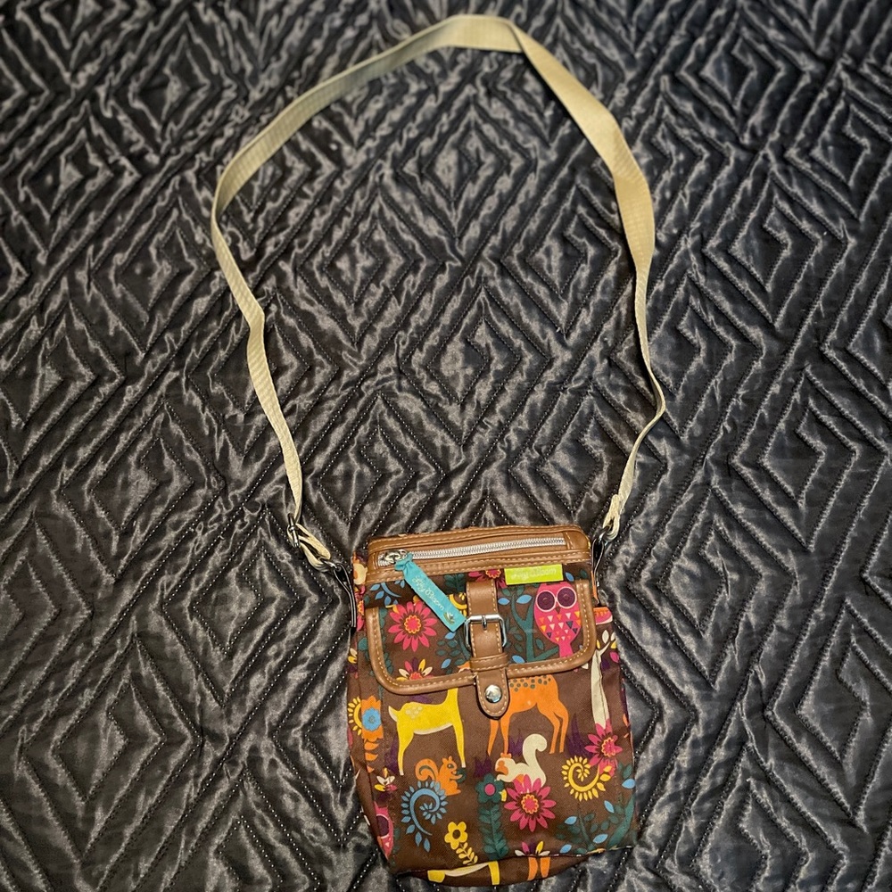EUC Lilly Bloom whimsical woods crossbody